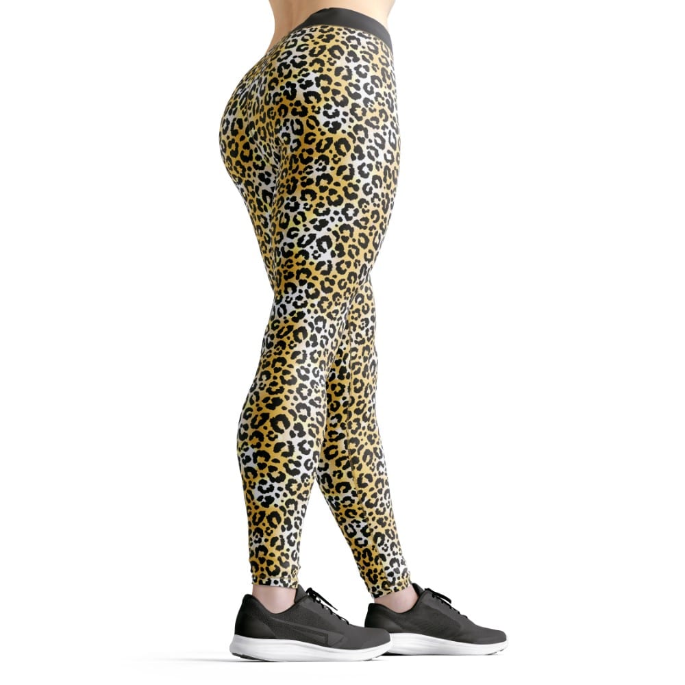 Calza Samex Animal Print Leopardo Amarillo